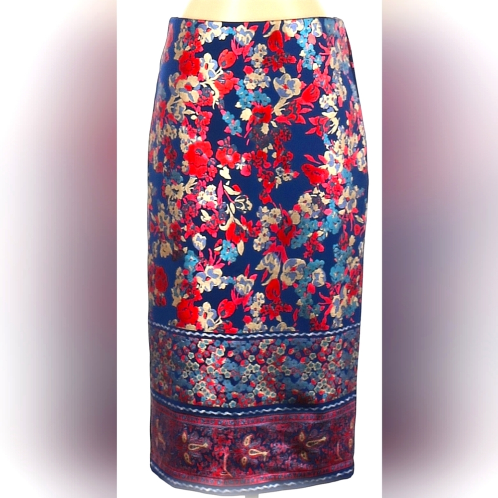 NWOT ECI Floral Midi Skirt